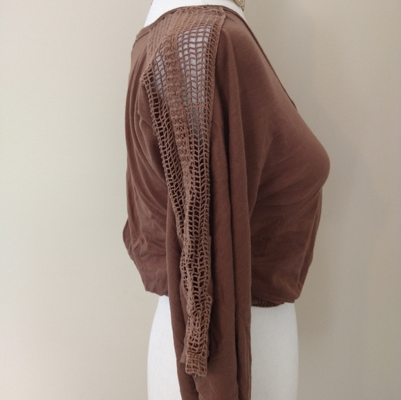 Rue21 Brownish Tan V Neck Crop Top | Size S - Picture 2 of 9